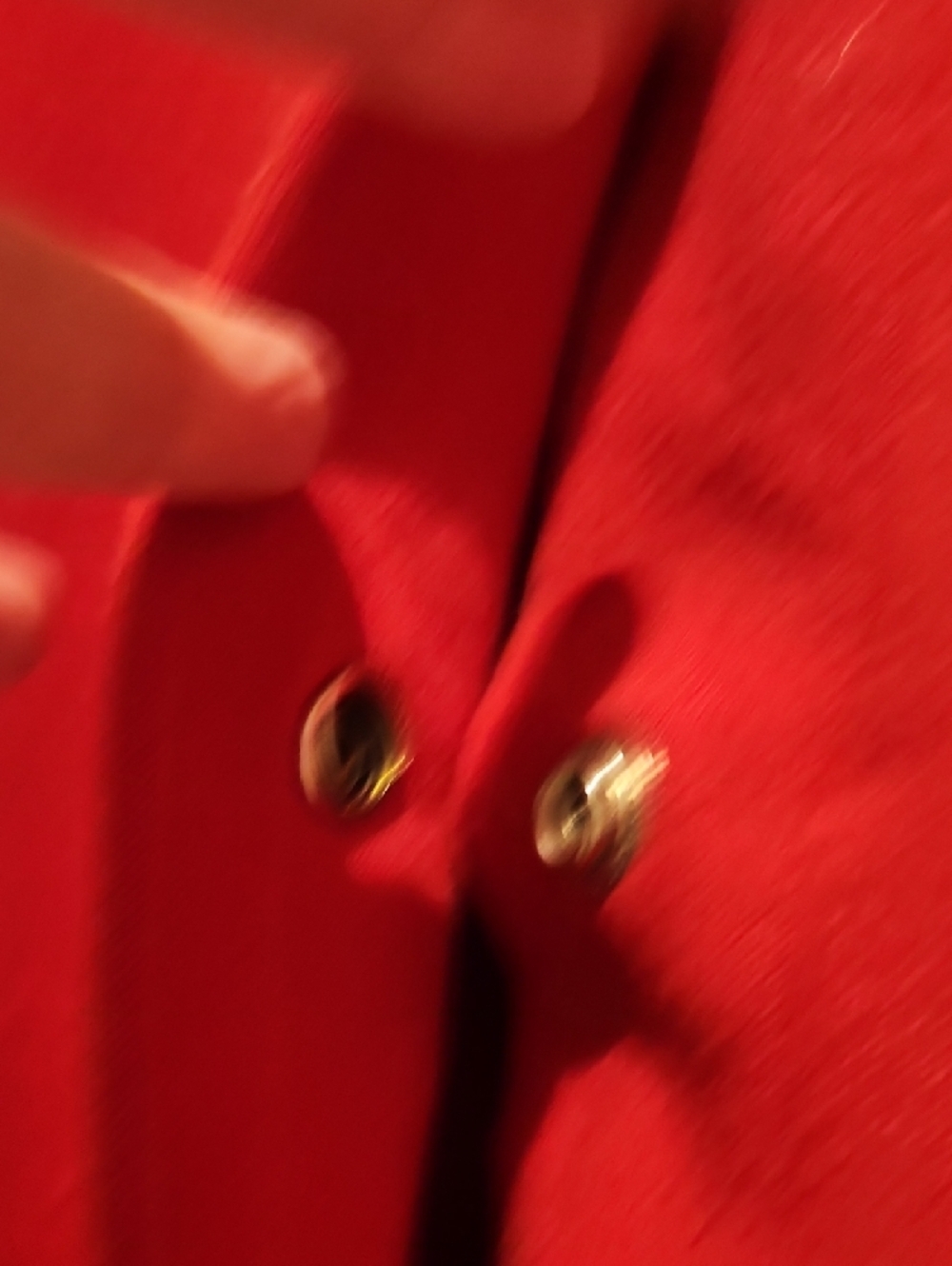 Laura Gayle 50s Style Snap Red 3/4 Sleeve Shirt Fleece Coat - Picture 5 of 11